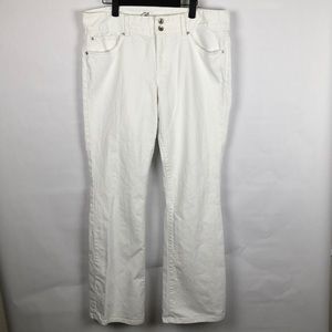 Tommy Hilfiger Women's White Denim Jeans Size 14 Bootcut